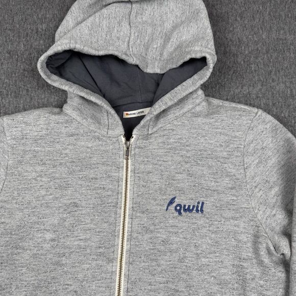 Marine‎ Layer Afternoon Hoodie Men's Large Gray Full Zip Casual Outdoors Jacket - Picture 2 of 10